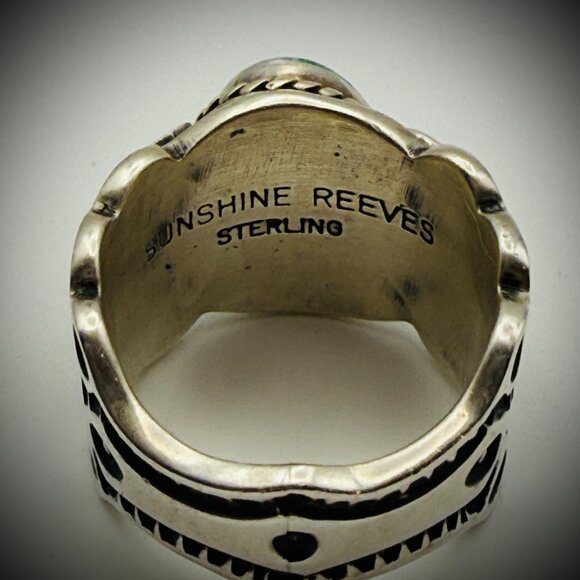 Sunshine Reeves Turquoise Ring – Sterling, 15g - Picture 5 of 5